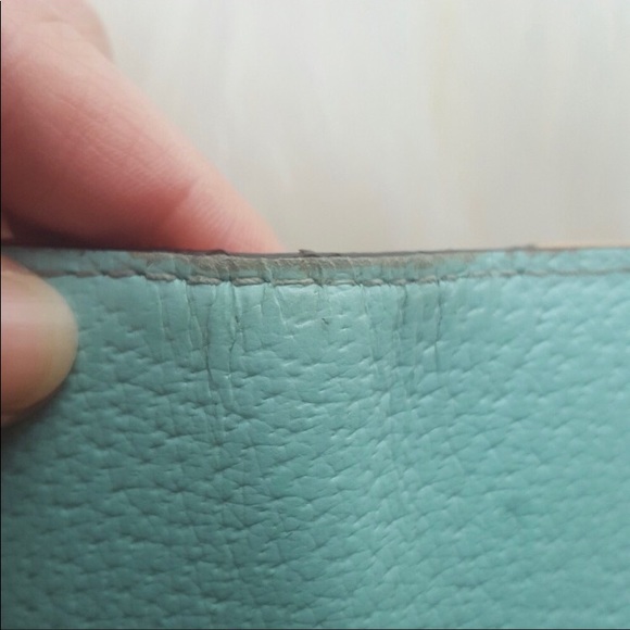 Kate Spade Mint Green Leather Fold Wallet - Picture 4 of 8